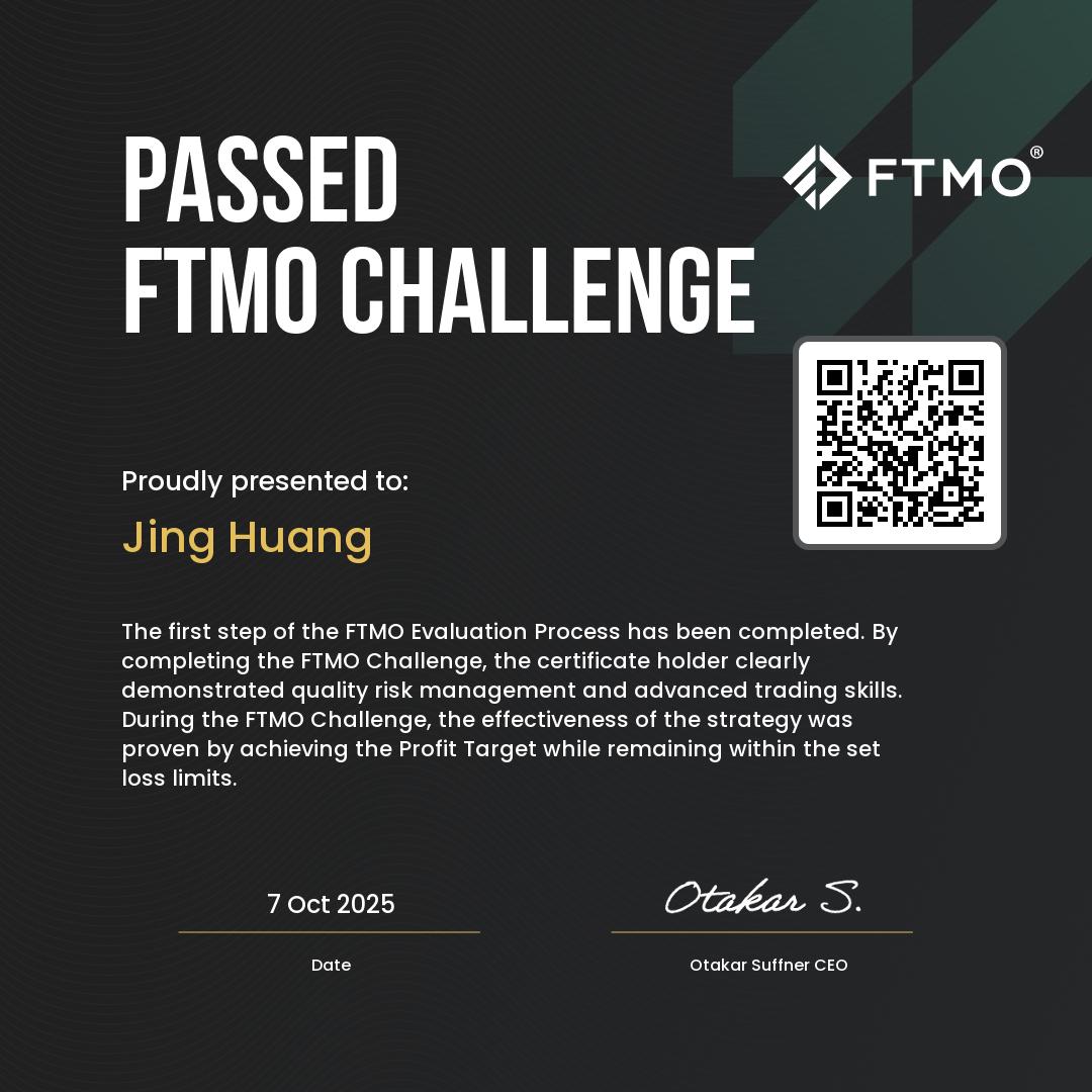 FTMO chanllenge passed